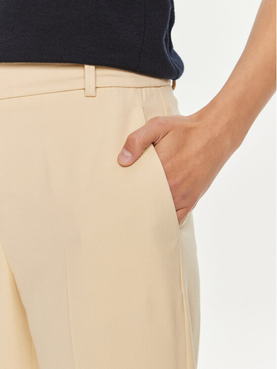 Tommy Hilfiger Tommy Hilfiger Hlače iz tkanine Core WW0WW39723 Bež Straight Fit