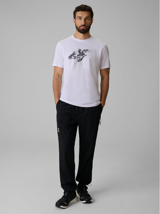 4F 4F T-Shirt BRAND CODE Biały Regular Fit