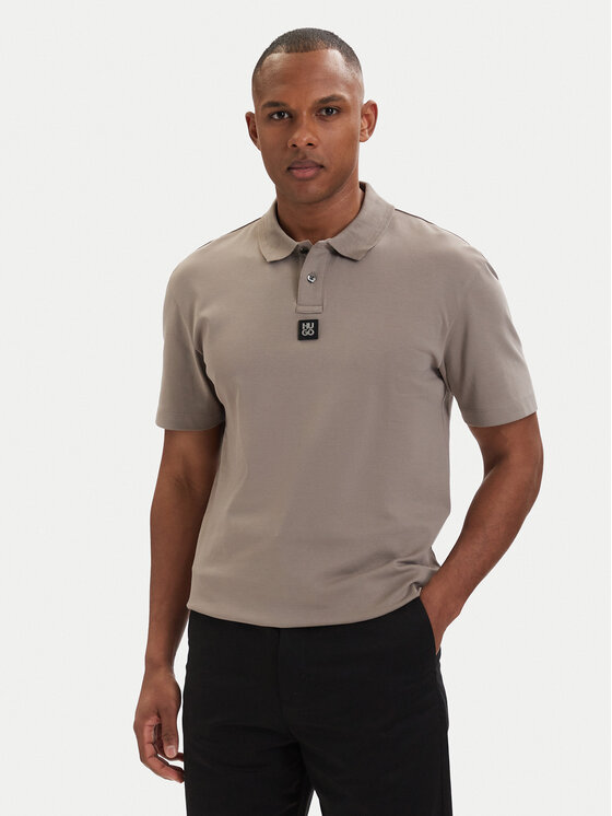 HUGO HUGO Polo Deabono_D 50517638 Svijetlo smeđa Regular Fit