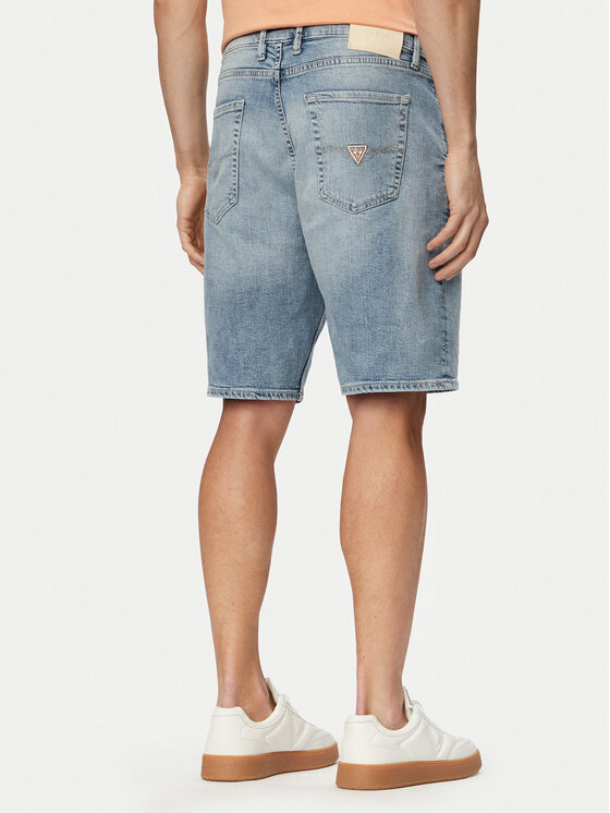 Guess Guess Pantaloni scurți de blugi M6GD27 D0778 Albastru deschis Regular Fit