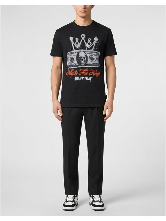 PHILIPP PLEIN PHILIPP PLEIN T-Shirt 31614 Czarny Regular Fit