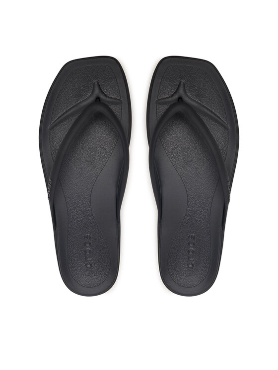 Crocs Crocs Infradito Miami Square Flatform Flip 214161 Nero