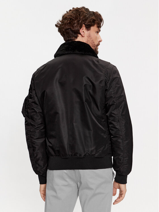 Blauer Blauer Μπόμπερ μπουφάν 23WBLUC02132 Μαύρο Regular Fit