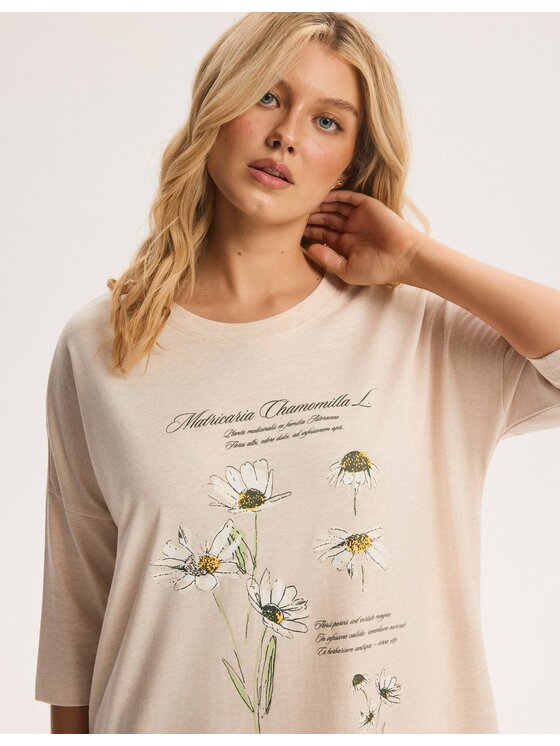 Henderson Henderson Noční košile 45400 Béžová Regular Fit