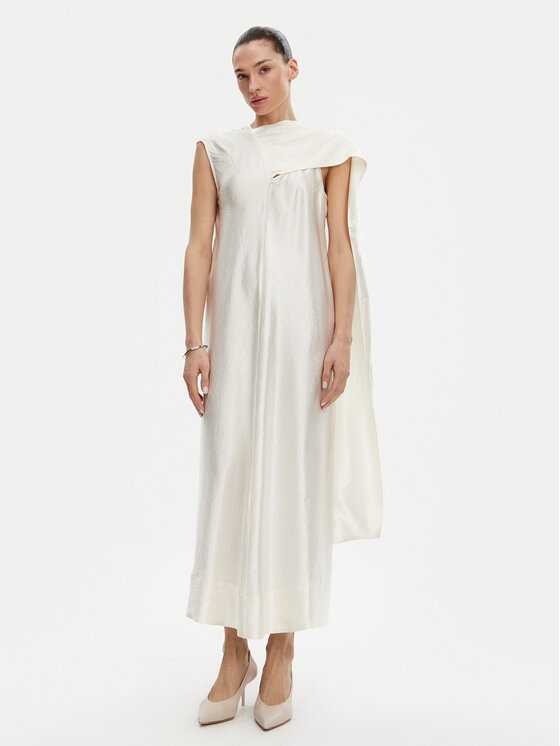 Herskind Herskind Koktejlové šaty Leroy 5547196 Bílá Relaxed Fit