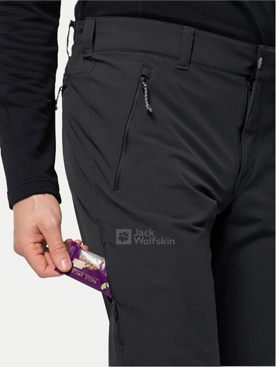 Jack Wolfskin Jack Wolfskin Outdoor hlače Activate Xt 1503755 Crna Regular Fit