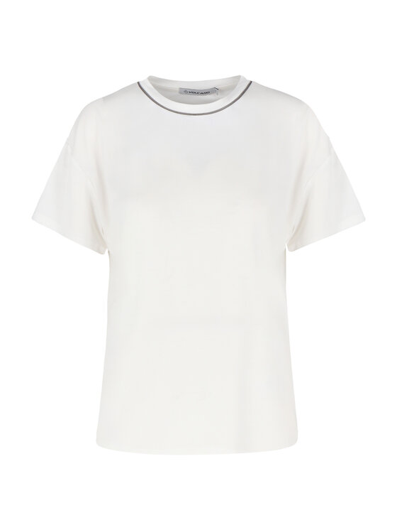 Volcano Volcano T-Shirt T-SUS Biały Regular Fit