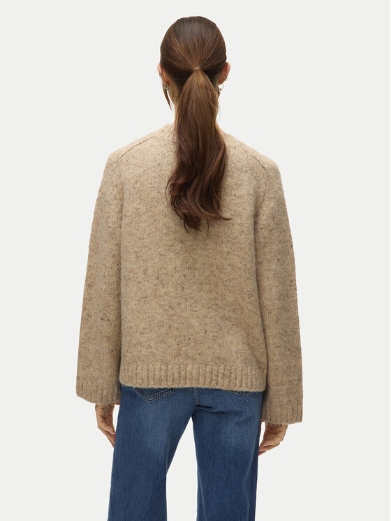 Vero Moda Vero Moda Svetr Ingrid 10331365 Béžová Regular Fit