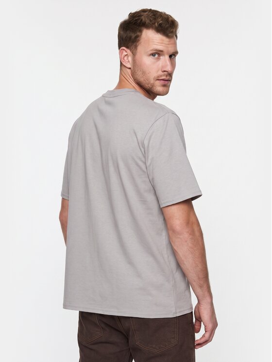 BASICLO BASICLO T-Shirt W-2031-2902 Szary Oversize