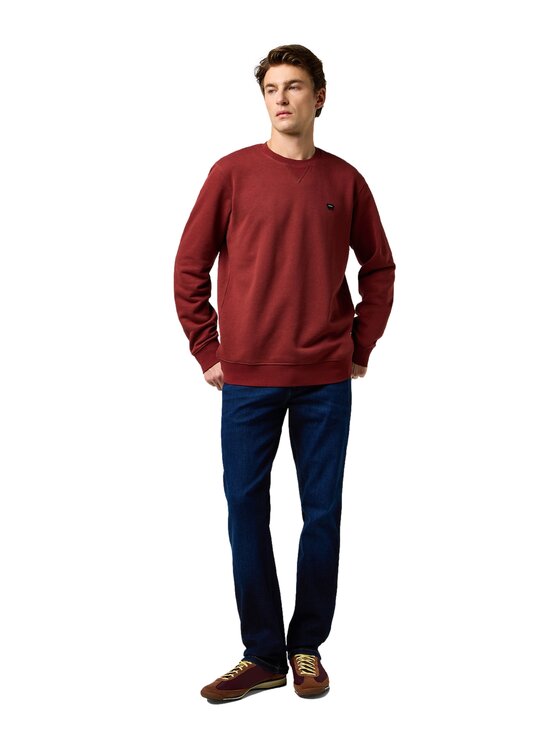 Wrangler Wrangler Bluza 112371464 Bordowy Regular Fit