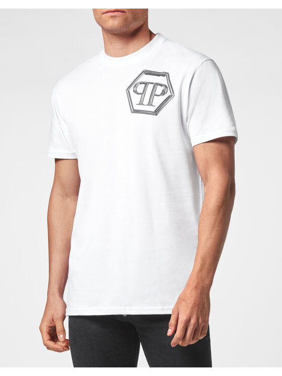 PHILIPP PLEIN PHILIPP PLEIN T-Shirt 4305 Bílá Regular Fit