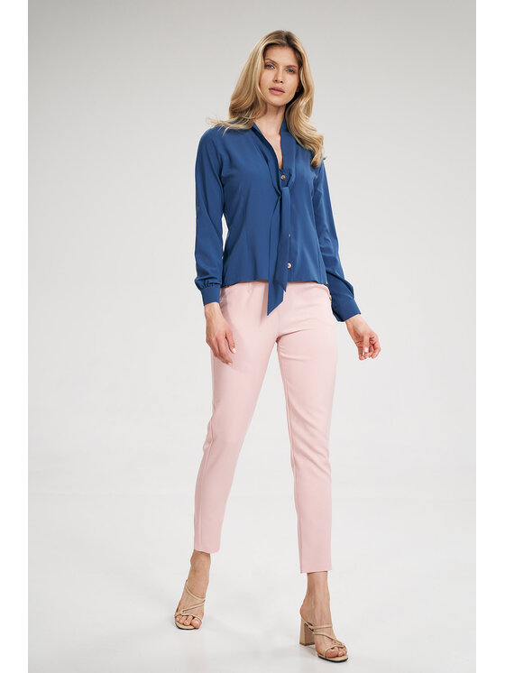FIGL FIGLFIGL Blusa M700 Blu scuro Regular Fit