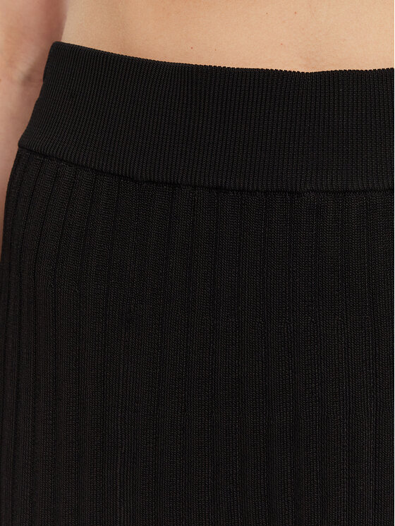 DKNY DKNY Plisirano krilo P4JRAT77 Črna Regular Fit