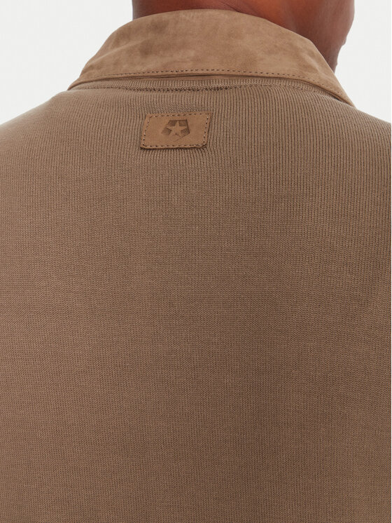 Milestone Milestone Ādas jaka MSRayan 531624 60700 Bēšs Regular Fit
