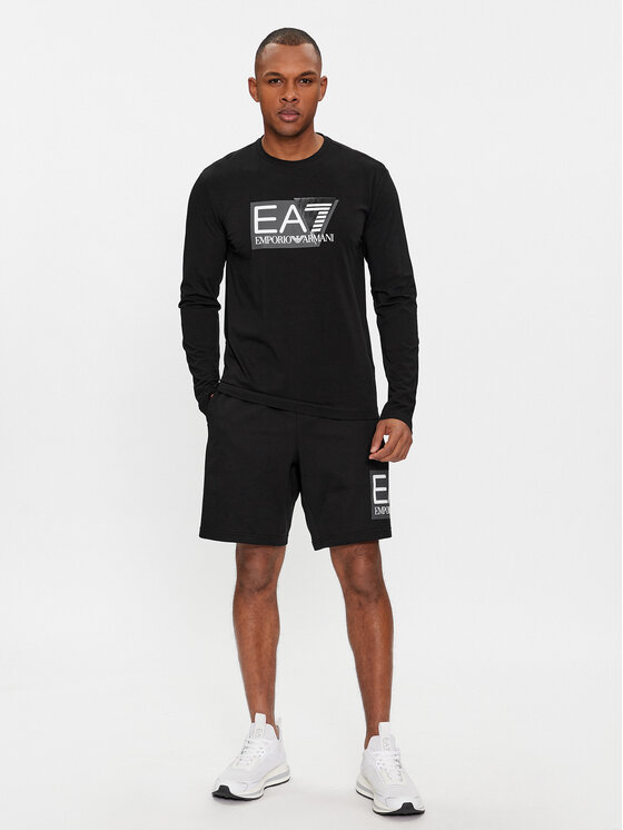 EA7 Emporio Armani EA7 Emporio Armani Longsleeve 3DPT64 PJ03Z 1200 Чорний Regular Fit