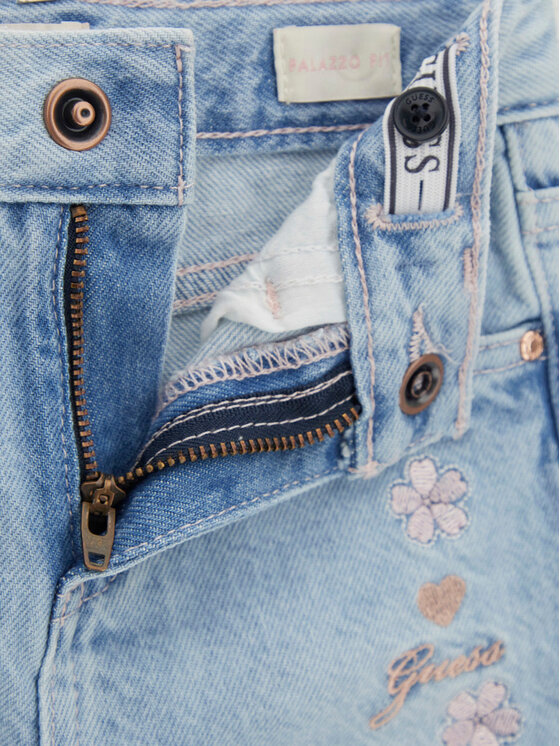 Guess Guess Jeansy K6GA02 D45E0 Modrá Relaxed Fit