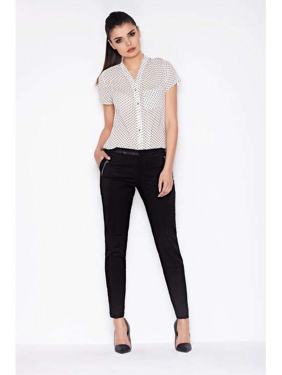 Awama Awama Koszula A071 Écru Basic Fit