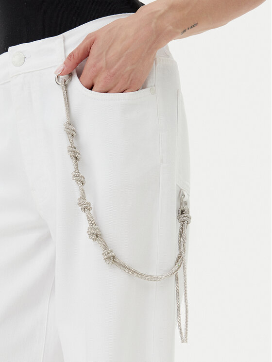 PINKO PINKO Τζιν 104601 A2DO Λευκό Relaxed Fit