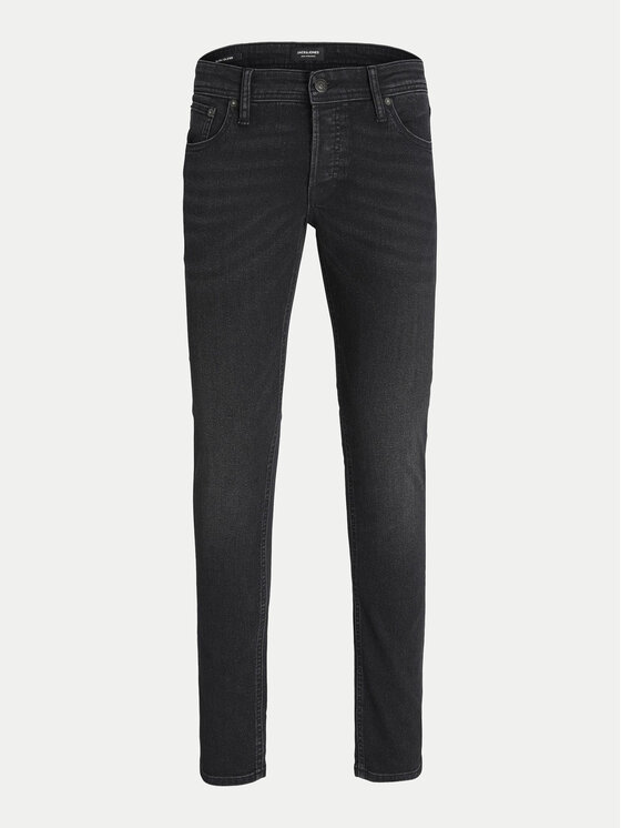 Jack & Jones Junior Jack & Jones Junior Jeansy Glenn 12244074 Černá Slim Fit