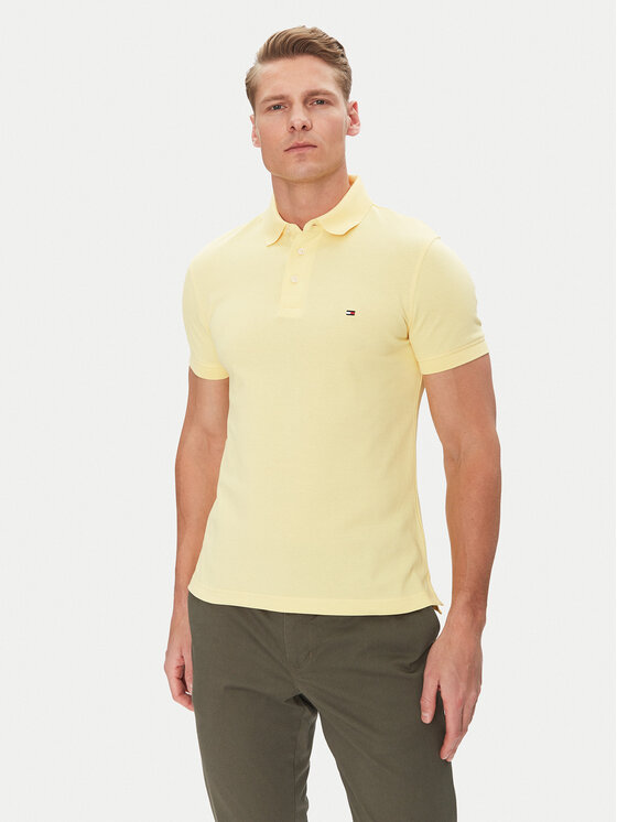 Tommy Hilfiger Tommy Hilfiger Polokošile 1985 MW0MW17771 Žlutá Slim Fit