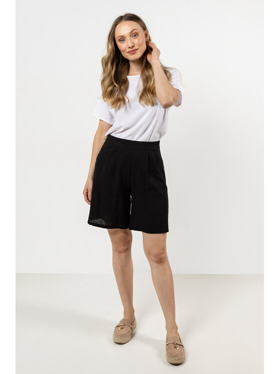 Awama Awama Spodnie damskie A721 Czarny Basic Fit