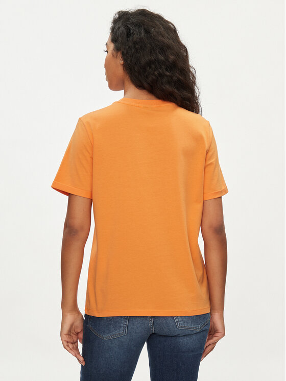 Pieces Pieces Tricou Ria 17086970 Portocaliu Regular Fit