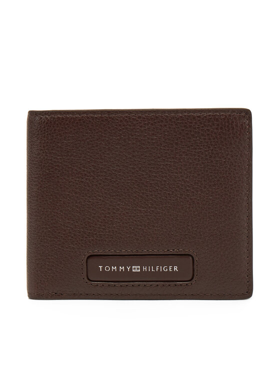 Tommy Hilfiger Tommy Hilfiger Velika moška denarnica Th Monogram Cc And Coin AM0AM13252 Rjava