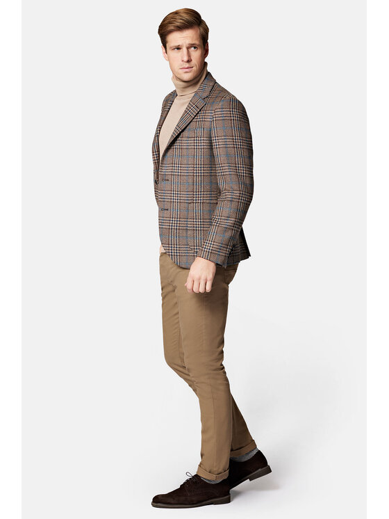 Lancerto Lancerto Marynarka Ellada MA099223000004 Beżowy Slim Fit