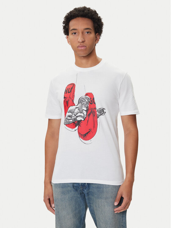 HUGO HUGO T-shirt Diboxer 50542560 Bijela Regular Fit