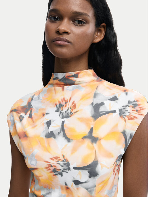 Desigual Desigual Лятна рокля Martha 26SWVK48 Жълт Slim Fit