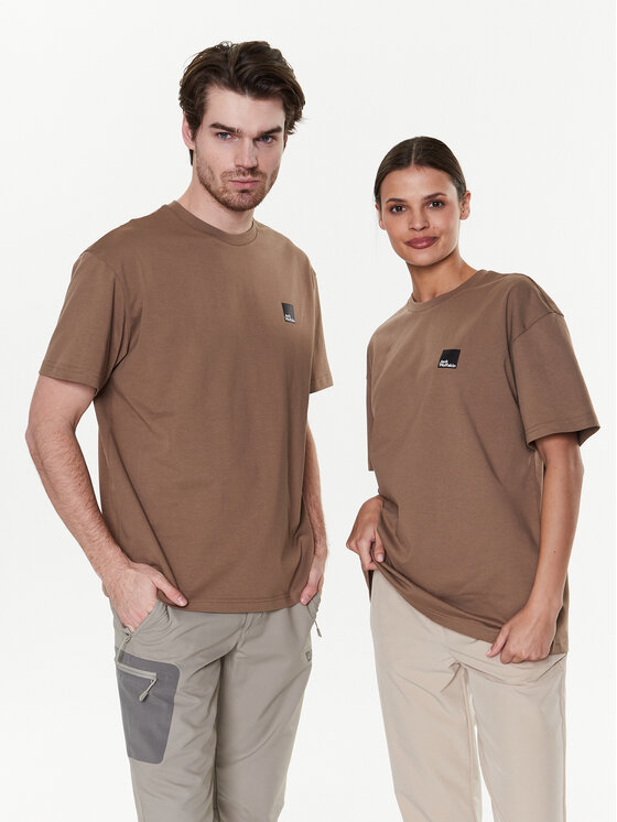 Jack Wolfskin Tricou Unisex Eschenheimer 1809091 Bej Regular Fit
