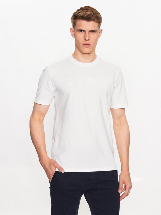 Guess Guess Tričko Alphy Z2YI11 J1314 Biela Regular Fit