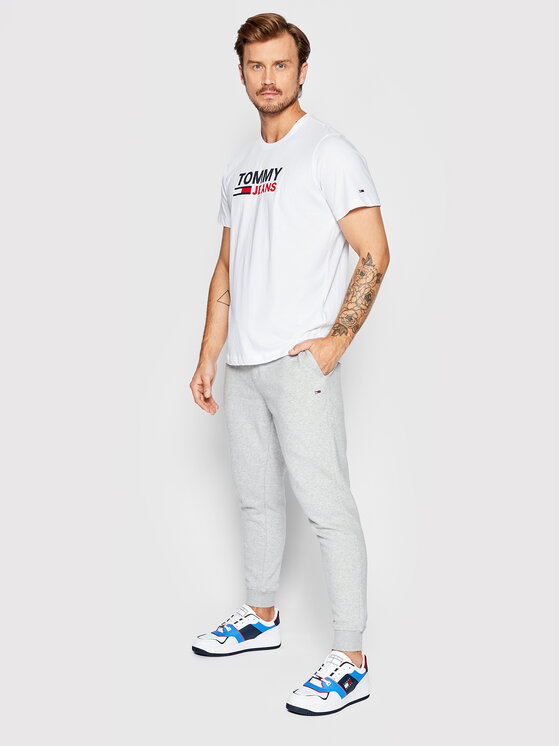 Tommy Jeans Tommy Jeans Долнище анцуг DM0DM15380 Сив Slim Fit