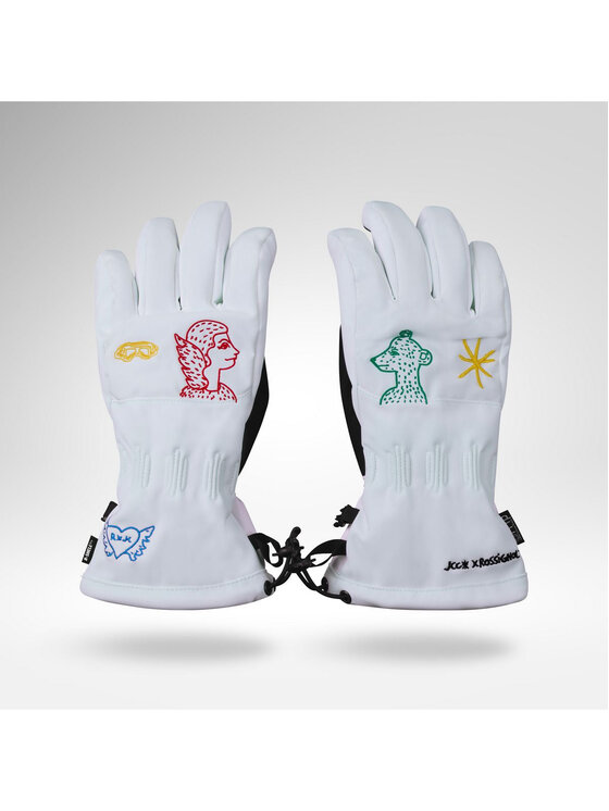 Rossignol Rossignol Rękawice narciarskie W Jcc Ski Gloves R-Shell Dry Biały