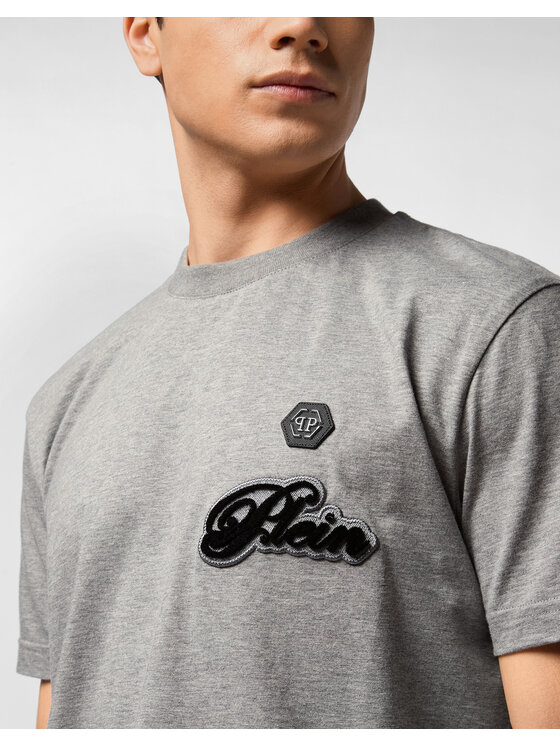 PHILIPP PLEIN PHILIPP PLEIN T-Shirt 27151 Beżowy Regular Fit