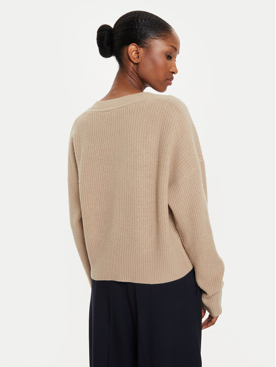 Tommy Hilfiger Tommy Hilfiger Пуловер Script Soft WW0WW42149 Бежов Relaxed Fit