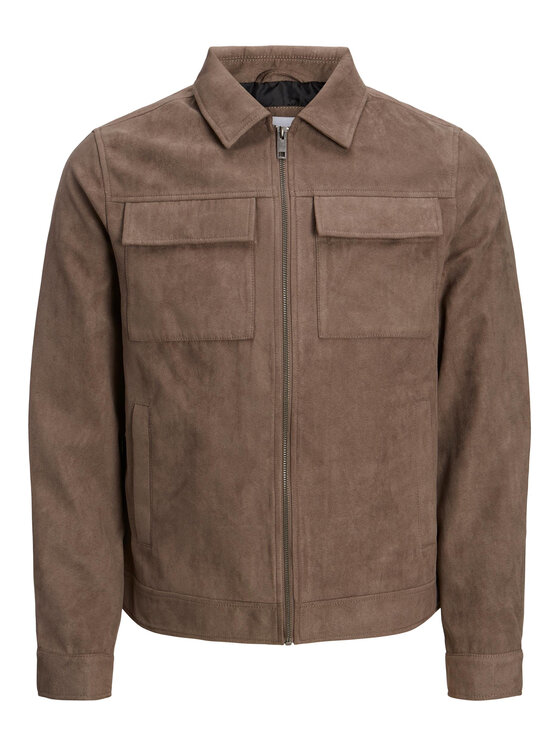 Jack & Jones Jack & Jones Bunda z imitácie kože Payton 12213082 Hnedá Regular Fit