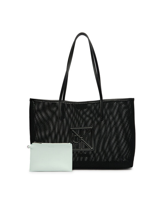Calvin Klein Calvin Klein Táska Emblem Mesh Tote LV04F3380G Fekete