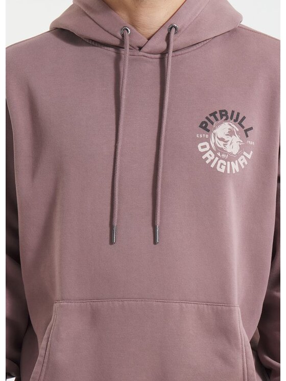 PITBULL PITBULL Bluza Bluza męska z kapturem DOG SD XXL Bordowy Regular Fit