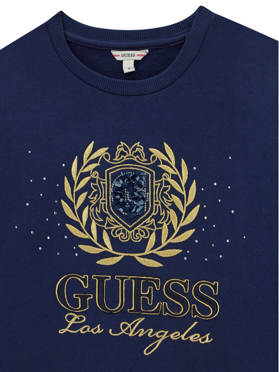 Guess Guess Felpa J6BQ09 K6096 Blu scuro Regular Fit
