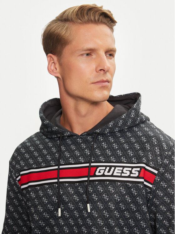 Guess Guess Mikina New Korbin Z4BQ30 FL04Q Čierna Regular Fit