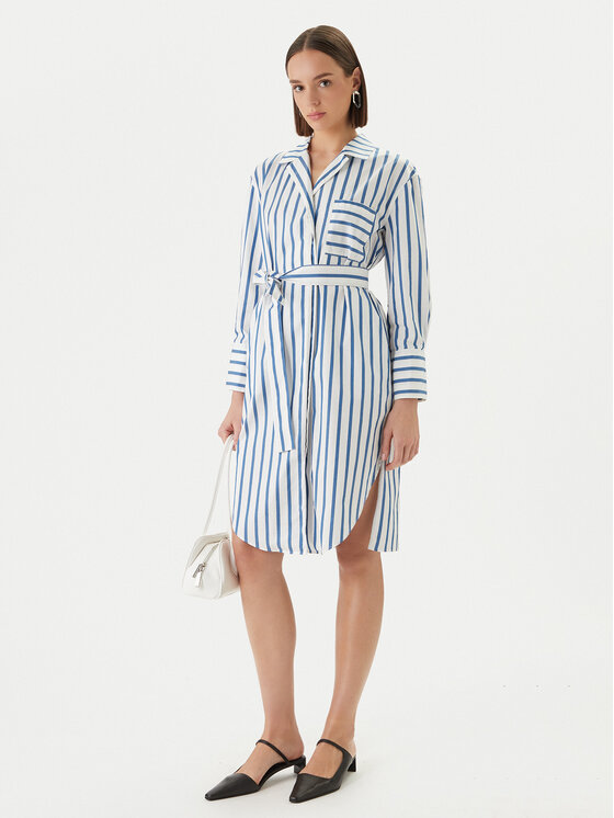 BOSS Boss Sukienka koszulowa C_Disso 50447726 Niebieski Regular Fit