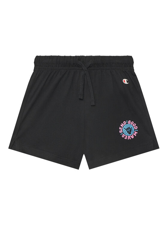 Champion Champion Набір футболка та шорти 405127 Чорний Regular Fit