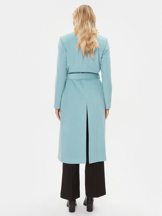 Rinascimento Rinascimento Cappotto di transizione CFC0115132003 Turchese Regular Fit