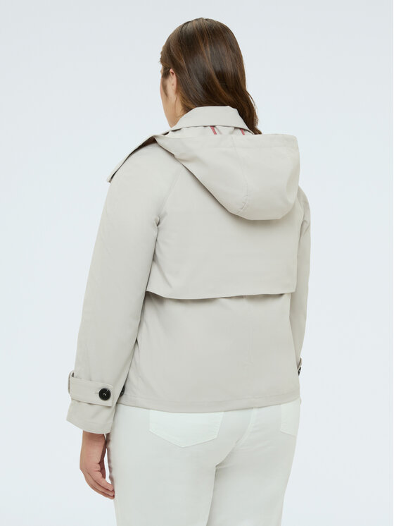 Fiorella Rubino Fiorella Rubino Płaszcz zimowy 8004T000352N011 Biały A-Line Fit