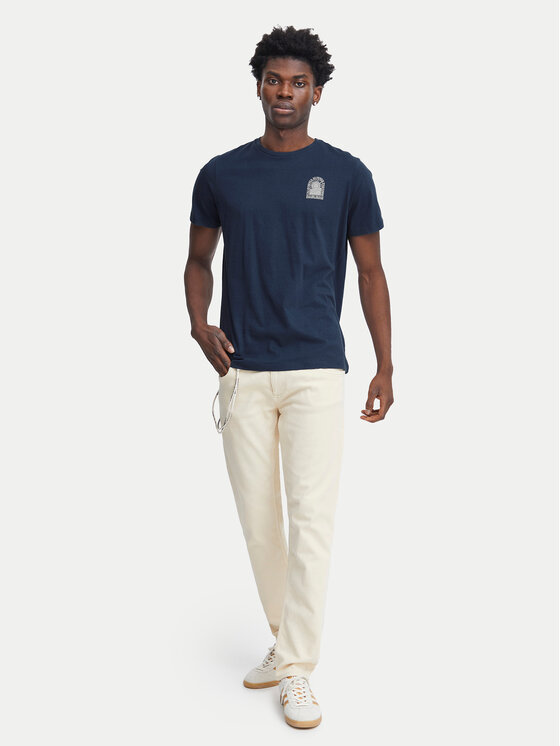 Blend Blend Тишърт 20716481 Тъмносин Regular Fit