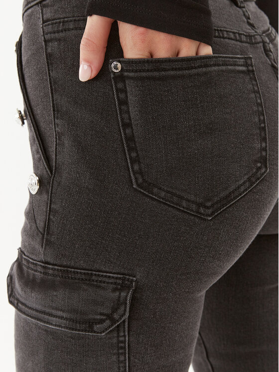 Morgan Morgan Džinsai 232-PEMA1 Pilka Slim Fit