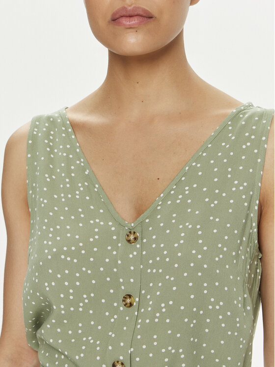 Vero Moda Vero Moda Sukienka letnia Bumpy 10286519 Zielony Regular Fit