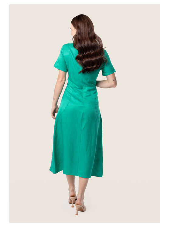 QUIOSQUE QUIOSQUE Každodenní šaty MIRA DRESS Zelená Regular Fit