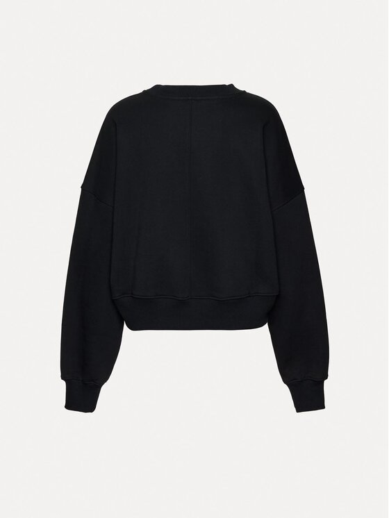 La Mania La Mania Felpa NUVOLA Nero Basic Fit